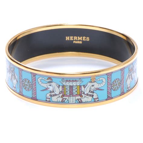 Hermes Enamel Elephant Bracelet 